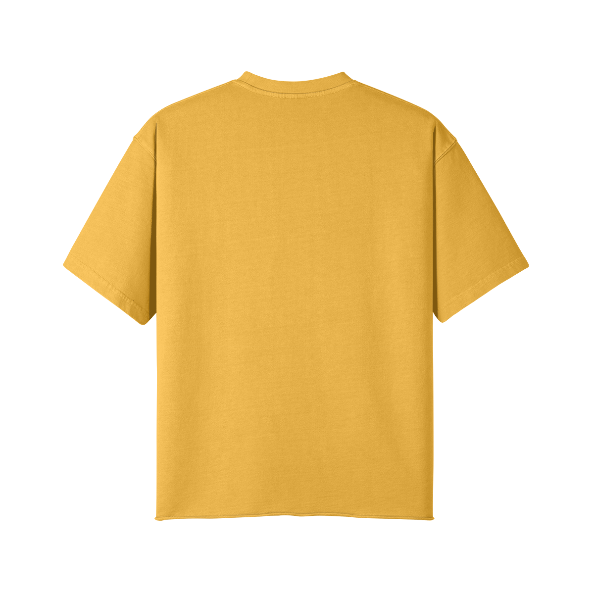 Unisex Oversized Fit für einen modernen, lässigen Look 100 % gekämmte Baumwolle – weich, hautfreundlich, atmungsaktiv
Vorgewaschen & leicht verwaschen für authentischen Vintage-Charakter. Offener Saum als dezentes Streetwear-Detail. Strapazierfähige 260 g/m² Stoffqualität. Rückansicht. Farbe Gelb.