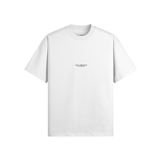Weißes Oversized Heavyweight T-Shirt aus 425 g/m² Baumwolle, Vorderansicht