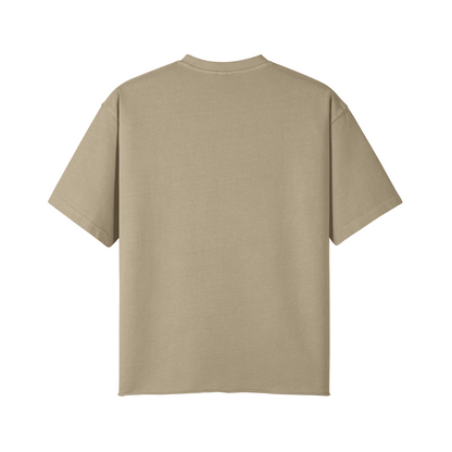 Rückseite des VC-T03 Unisex T-Shirts im Oversized-Schnitt mit lockerem Fall.